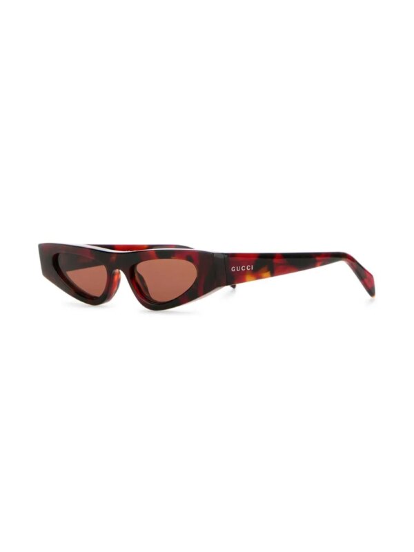 Gucci Eyewear Zonnebril met cat-eye montuur - Rood