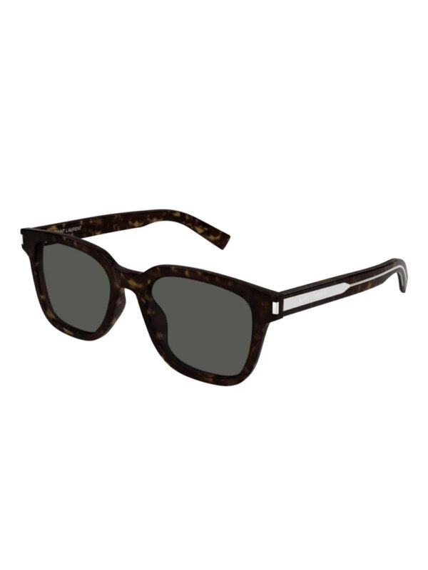 Saint Laurent Eyewear Zonnebril met vierkant montuur - Bruin