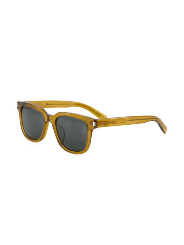 Saint Laurent Eyewear Zonnebril met vierkant montuur - Geel
