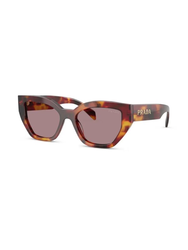 Prada Eyewear Zonnebril met schildpadschild-design - Bruin