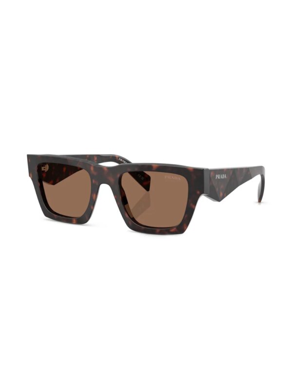 Prada Eyewear Zonnebril met vierkant montuur - Bruin