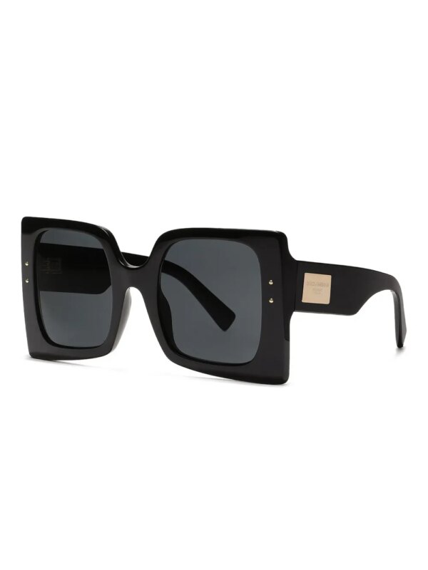 Dolce & Gabbana Eyewear Zonnebril met vierkant montuur - Zwart