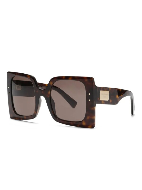 Dolce & Gabbana Eyewear Zonnebril met vierkant montuur - Bruin