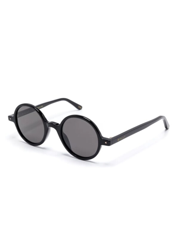 Bally Zonnebril met rond montuur - Zwart
