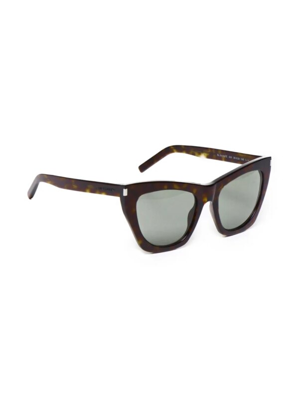 Saint Laurent Eyewear Zonnebril met cat-eye montuur - Bruin