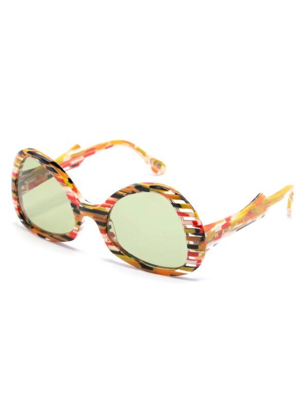 Marni Eyewear Anu Ohia zonnebril - Geel