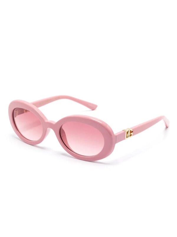 Dolce & Gabbana Eyewear Zonnebril met ovaal montuur - Roze