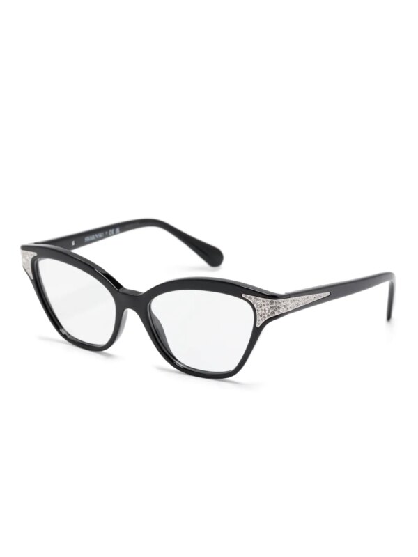 Swarovski Eyewear Zonnebril verfraaid met kristallen - Zwart