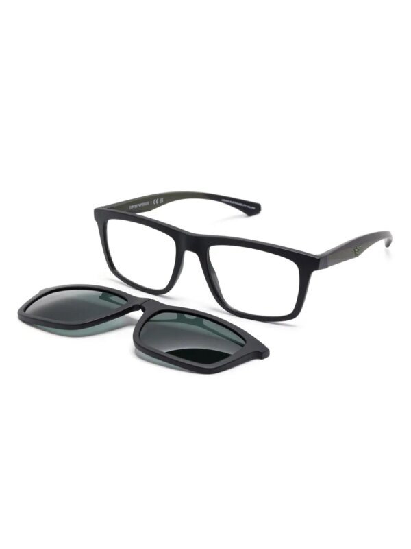Emporio Armani Clip-on bril - Zwart