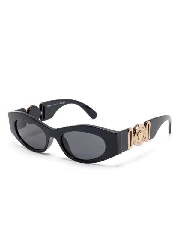 Versace Eyewear Zonnebril met Medusa Head-plakkaat - Zwart