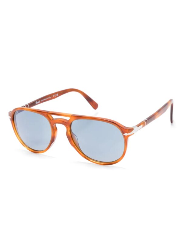 Persol Zonnebril met piloten montuur - Bruin