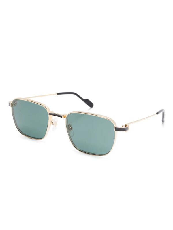 Cartier Eyewear Zonnebril met vierkant montuur - Goud