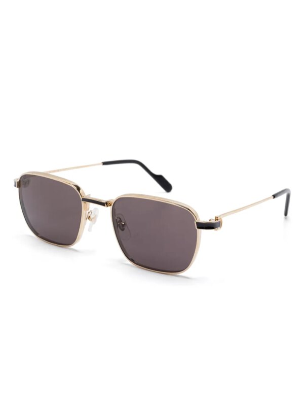 Cartier Eyewear Zonnebril met vierkant montuur - Goud
