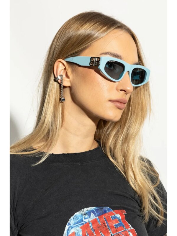 Balenciaga Eyewear Bossy zonnebril - Blauw