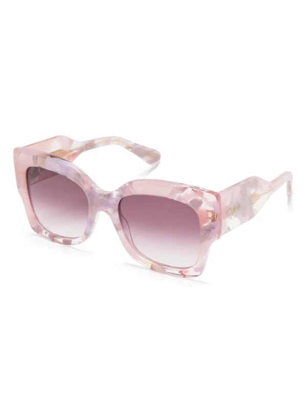 Chloé Eyewear Zonnebril met cat-eye montuur - Roze