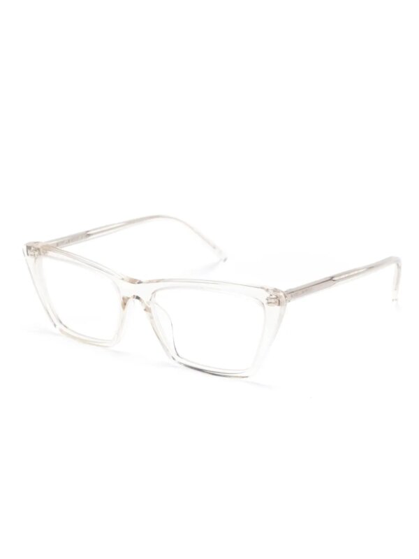 Saint Laurent Eyewear Mica zonnebril met dun montuur - Wit