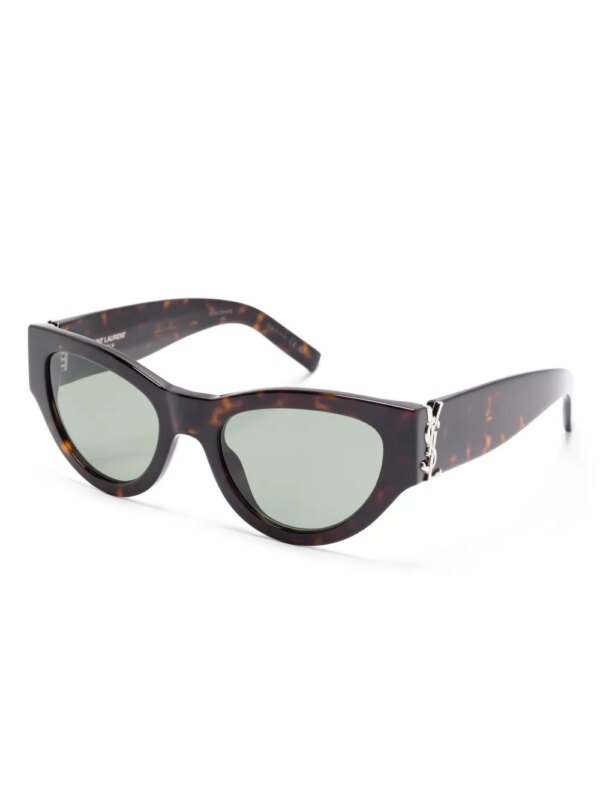 Saint Laurent Eyewear Zonnebril met cat-eye montuur - Zwart