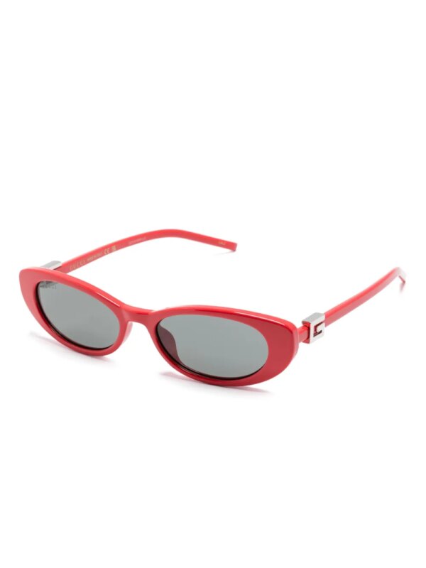 Gucci Eyewear Zonnebril met cat-eye montuur - Rood