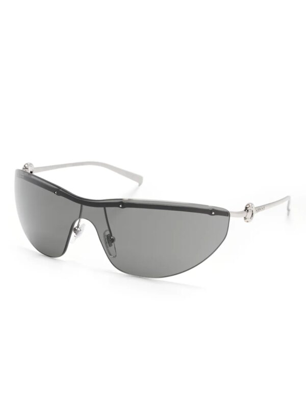 Gucci Eyewear Zonnebril met schild montuur - Zilver