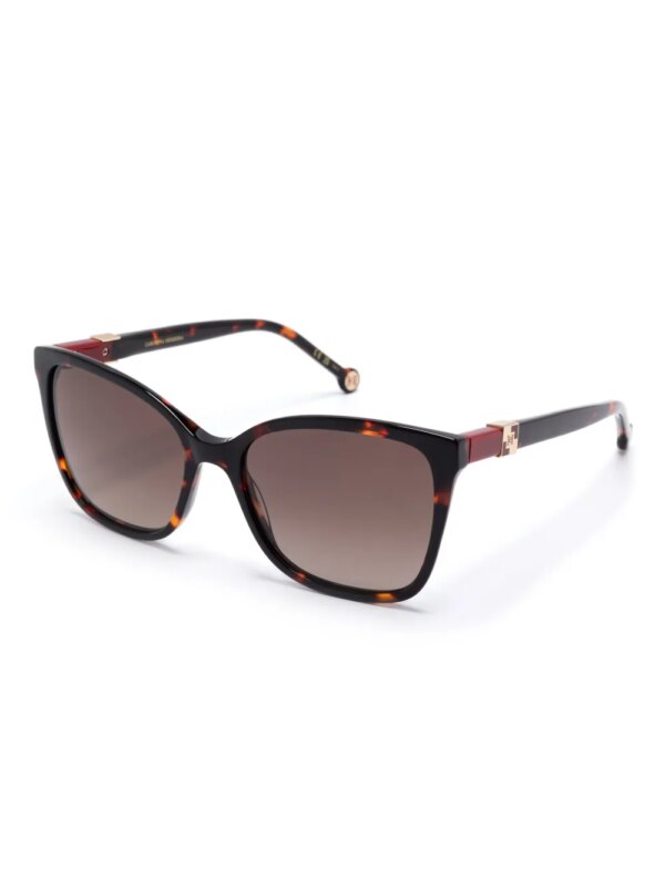 Carolina Herrera Zonnebril met cat-eye montuur - Bruin