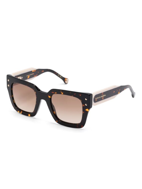 Carolina Herrera Zonnebril met oversized montuur - Bruin