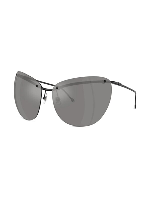 Diesel Zonnebril met wikkelmontuur - Zwart