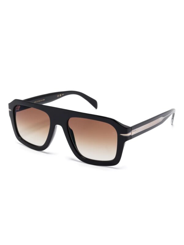 Eyewear by David Beckham Zonnebril met piloten montuur - Zwart