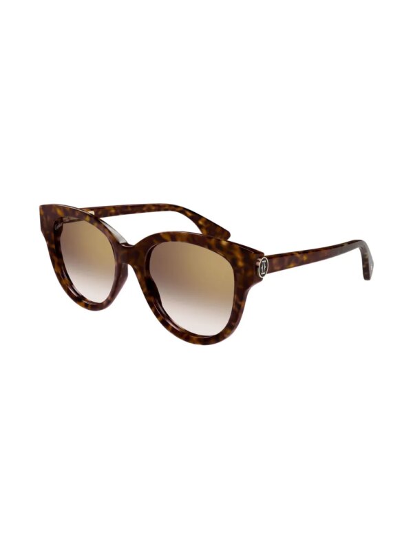 Cartier Eyewear Zonnebril met cat-eye montuur - Bruin