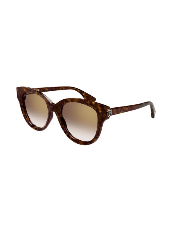 Cartier Eyewear Zonnebril met cat-eye montuur - Bruin
