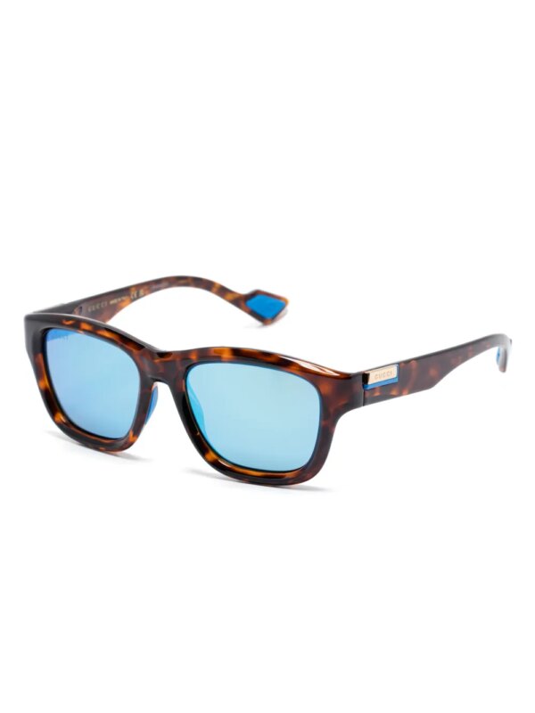 Gucci Eyewear Zonnebril met wayfarer montuur - Bruin
