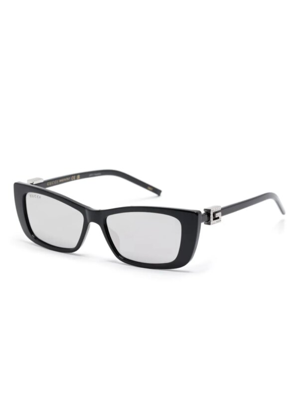 Gucci Eyewear Zonnebril met cat-eye montuur - Zwart