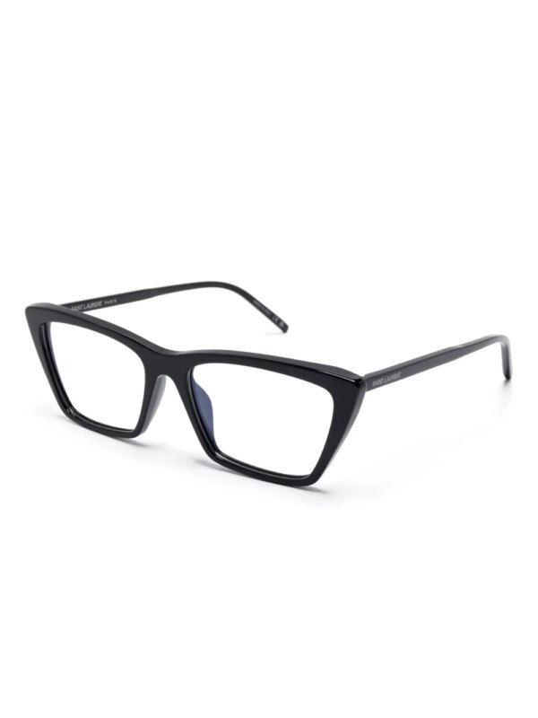 Saint Laurent Eyewear Mica zonnebril met dun montuur - Zwart