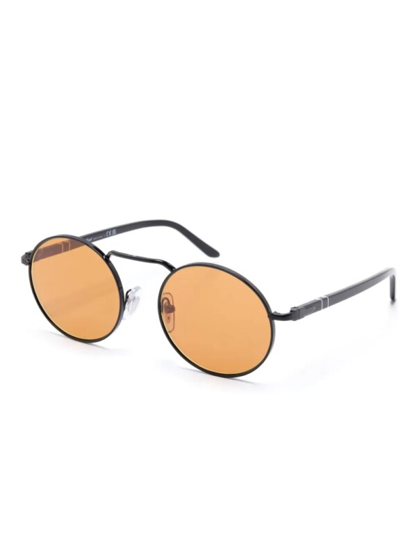 Persol Zonnebril met rond montuur - Zwart
