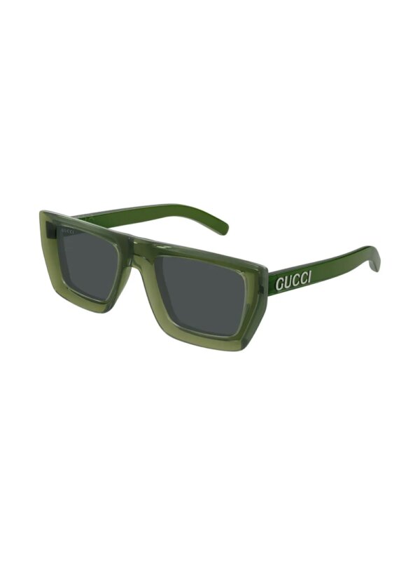 Gucci Eyewear Zonnebril met doorzichtig montuur - Groen