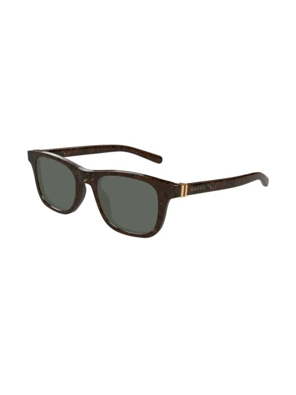 Gucci Eyewear Zonnebril met vierkant montuur - Bruin