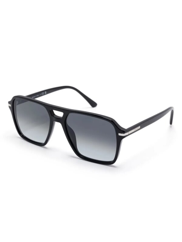 Prada Eyewear Zonnebril met vierkant montuur - Zwart