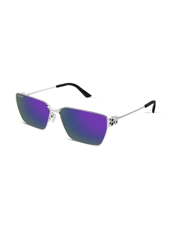 Balenciaga Eyewear Zonnebril met vierkant montuur - Zilver