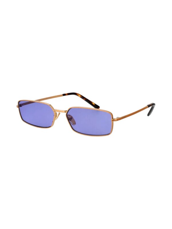 Prada Eyewear Zonnebril met vierkant montuur - Goud