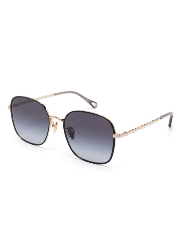 Chloé Eyewear Zonnebril met oversized montuur - Goud