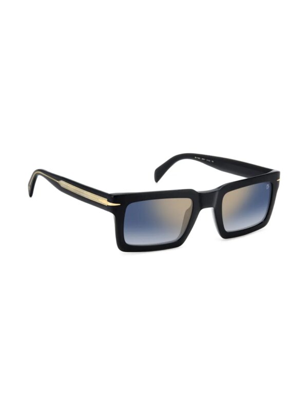 Eyewear by David Beckham Zonnebril met rechthoekig montuur - Zwart