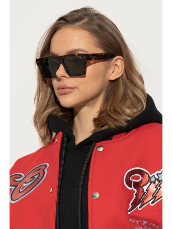 Off-White Eyewear Lawton zonnebril - Bruin