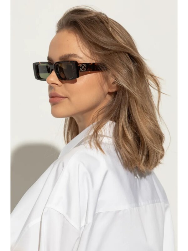 Off-White Eyewear Arthur zonnebril - Bruin