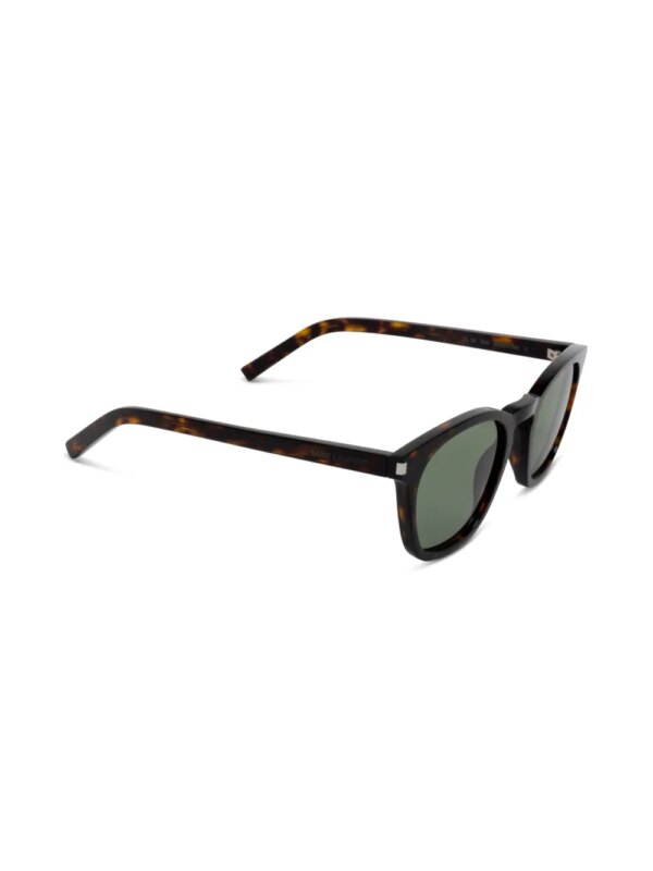 Saint Laurent Eyewear Zonnebril met logoprint - Bruin
