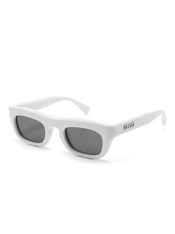 Gucci Eyewear Zonnebril met vierkant montuur - Wit