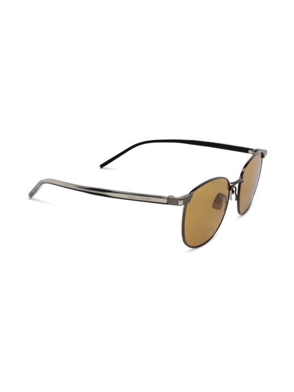 Saint Laurent Eyewear Zonnebril met gegraveerd logo - Grijs