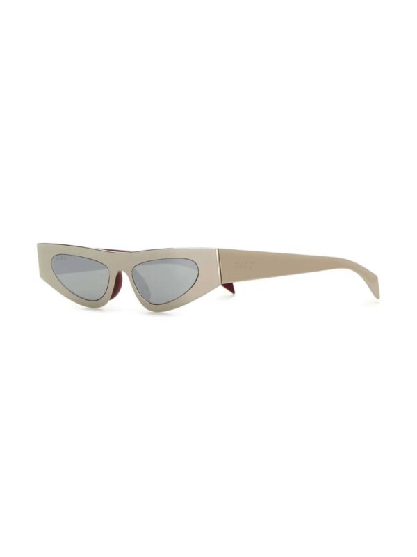 Gucci Eyewear Zonnebril met logoprint - Zilver