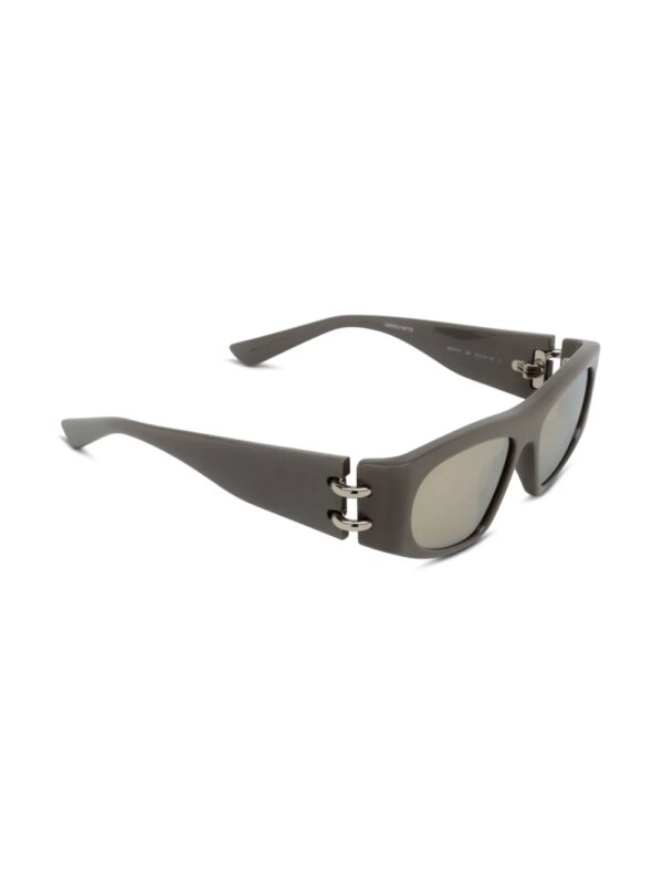 Alexander McQueen Eyewear Zonnebril met vierkant montuur - Bruin