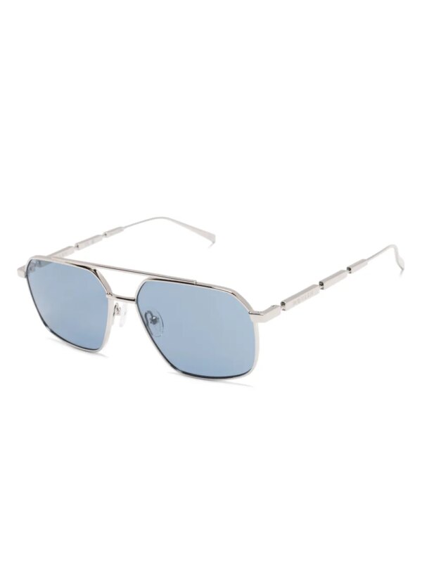 Alexander McQueen Eyewear Zonnebril met piloten montuur - Zilver