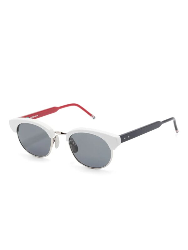 Thom Browne Eyewear Zonnebril met Clubmaster montuur - Zwart