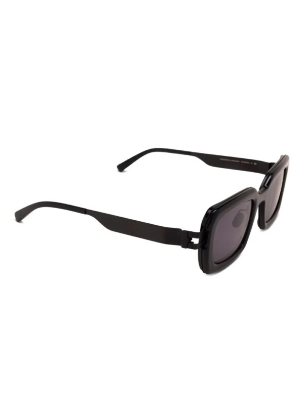 Mykita Zonnebril met geometrisch montuur - Zwart
